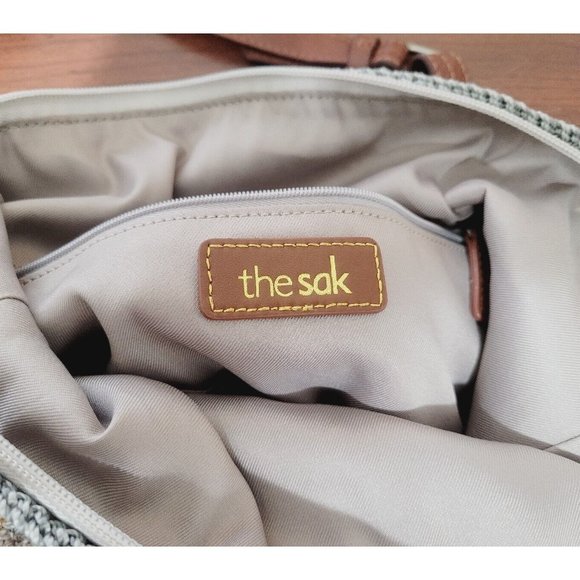 THE SAK Silverwood Crochet Shoreline Bucket Hobo Bag Multicolor Striped 15x13 - Picture 10 of 10